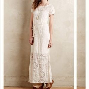 Anthropologie Lilka Bellflower Lace Dress Size L